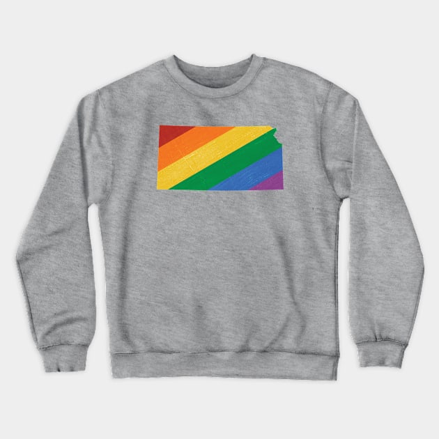 Kansas Pride Crewneck Sweatshirt by juniperandspruce